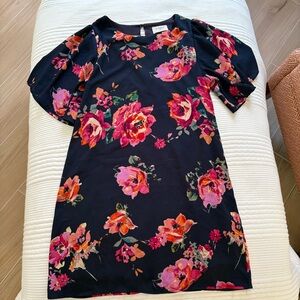 Floral Flutter Sleeve Dress